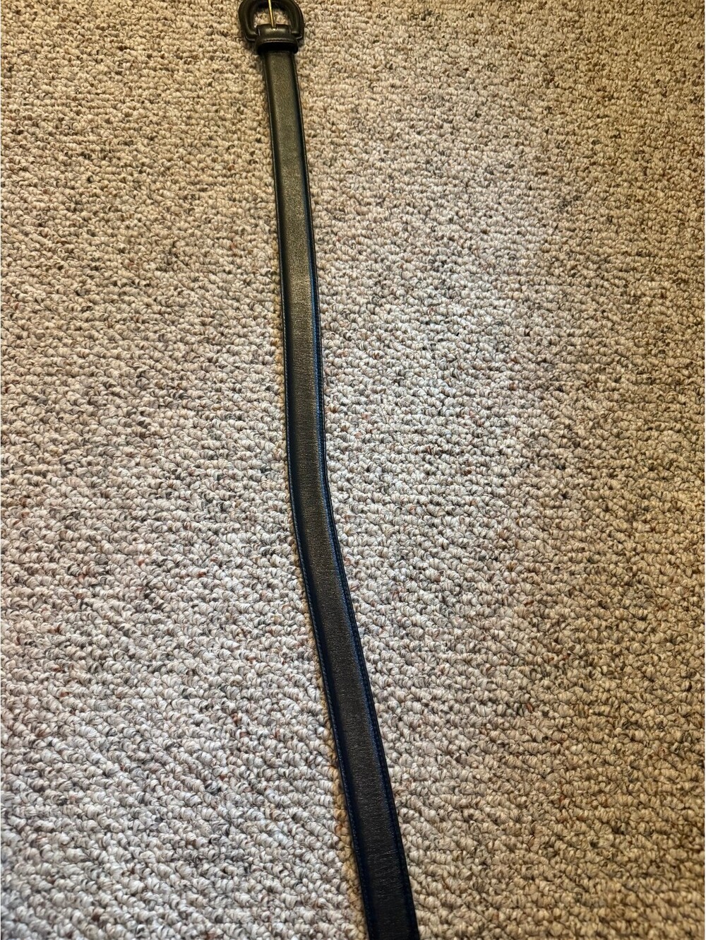 Coach Brindle all black leather 3901 belt - Picture 3 of 6
